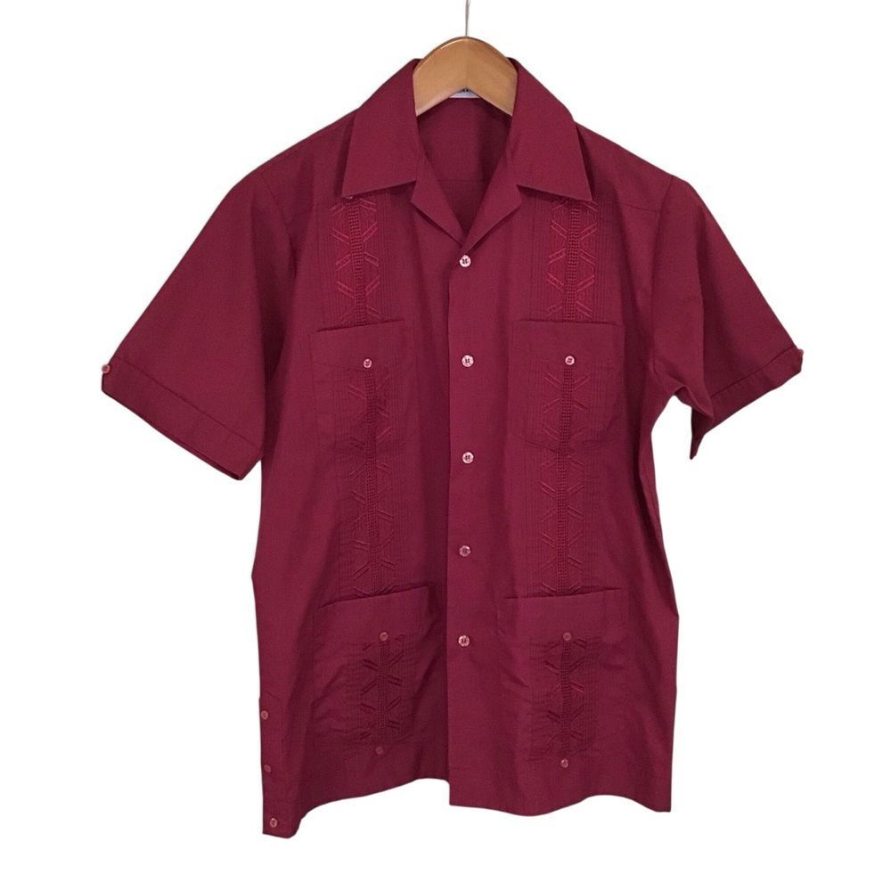Vintage The Romani Collection Guayabera Shirt S‎ Cuban Bowling